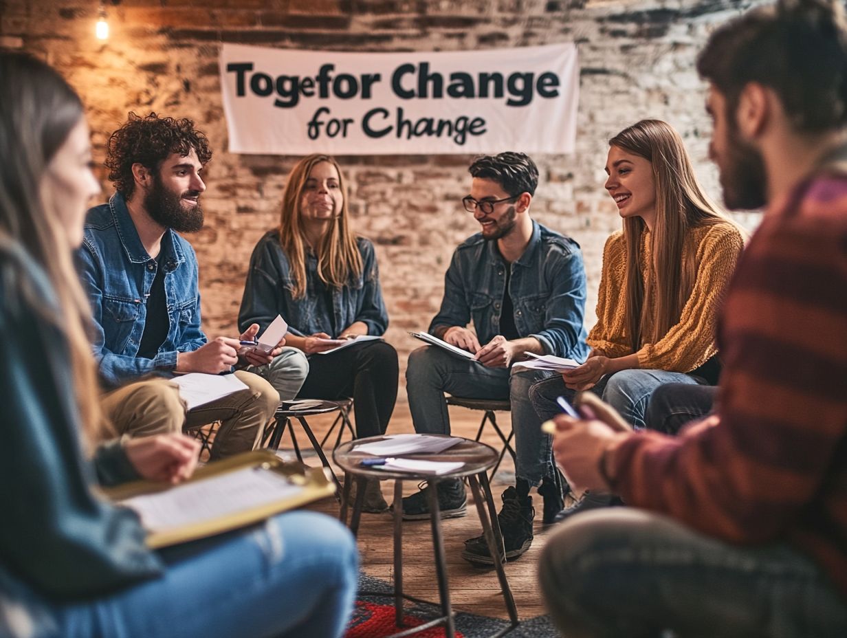 How do I start an advocacy support group?