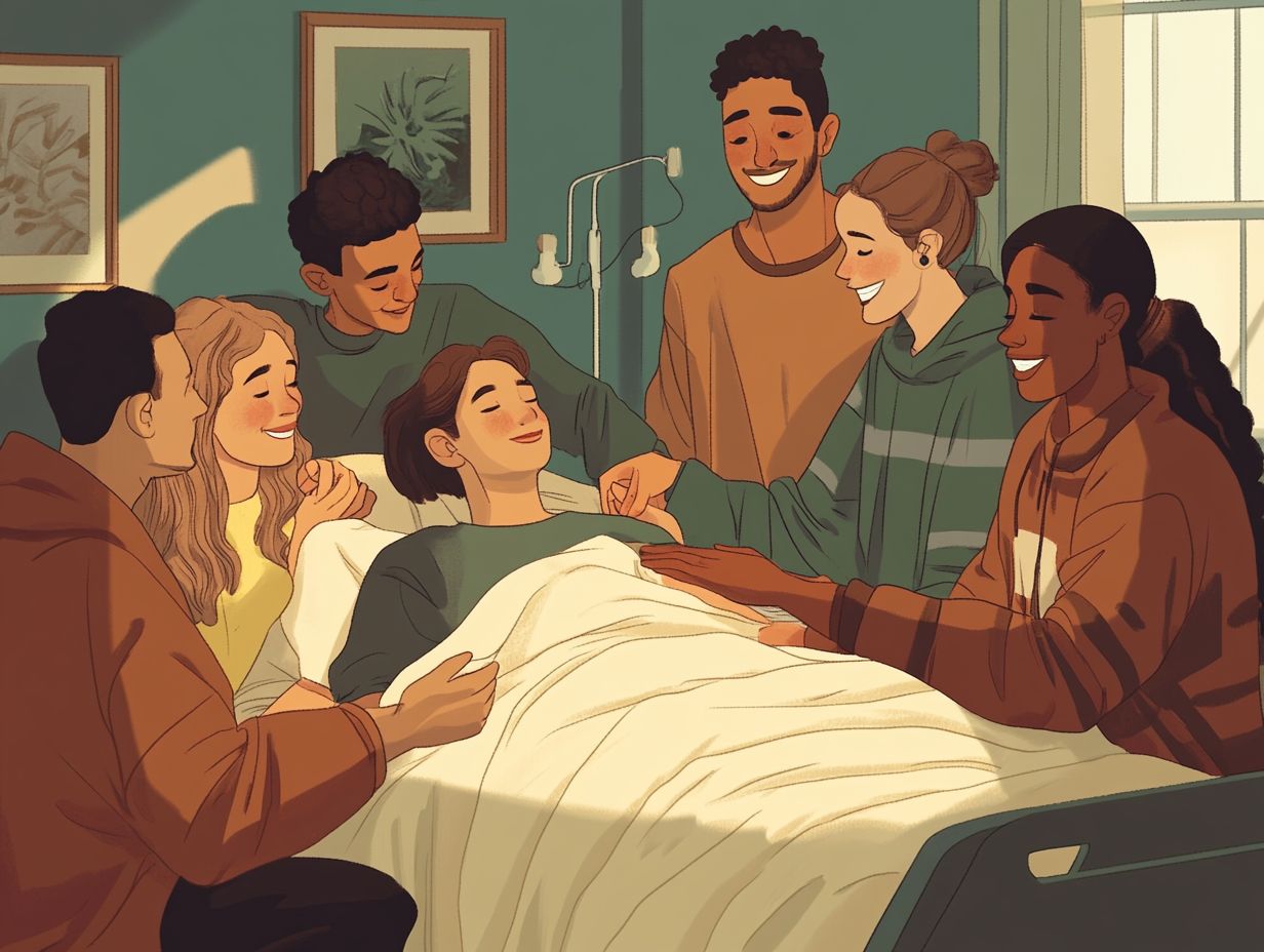 What is the importance of support during treatment?