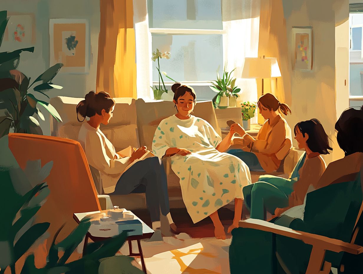 How can family support impact a cancer patient's mental health?