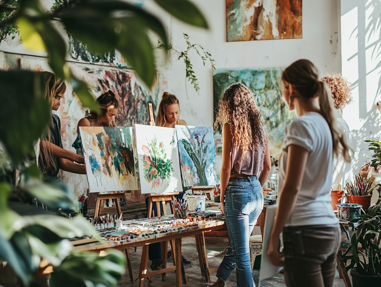 What are the benefits of using art therapy in survivorship?